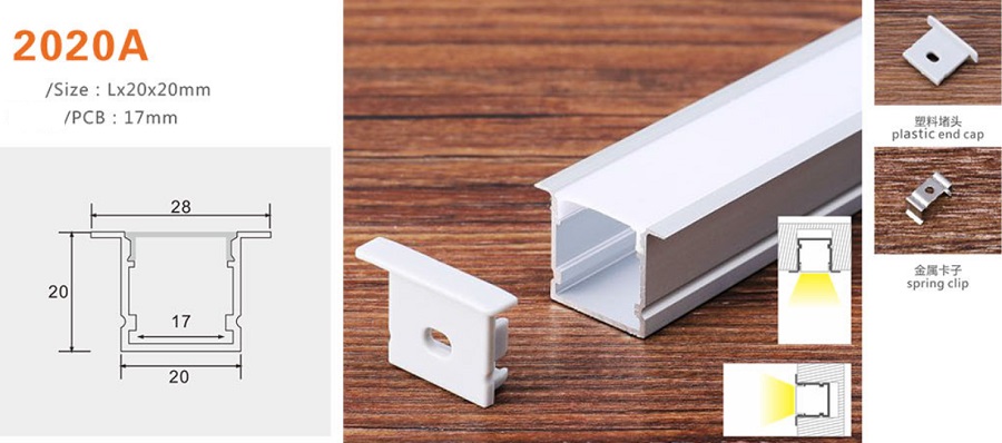 Thanh nhôm định hình led YG-2020A