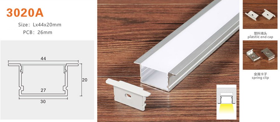 Thanh nhôm định hình led YG-3020A