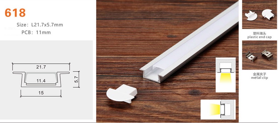 Thanh nhôm định hình led YG-628