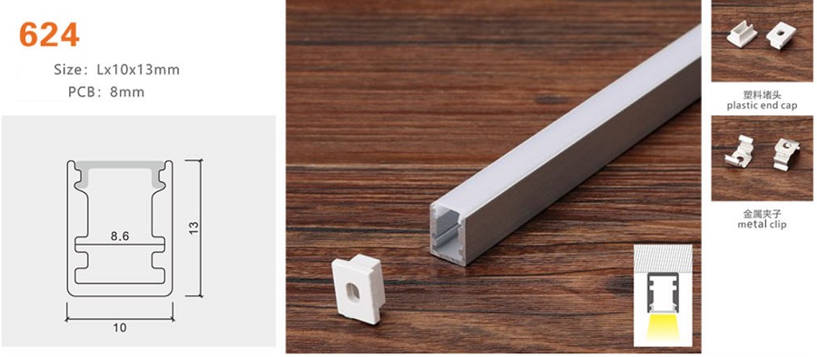 Thanh nhôm định hình led YG-624