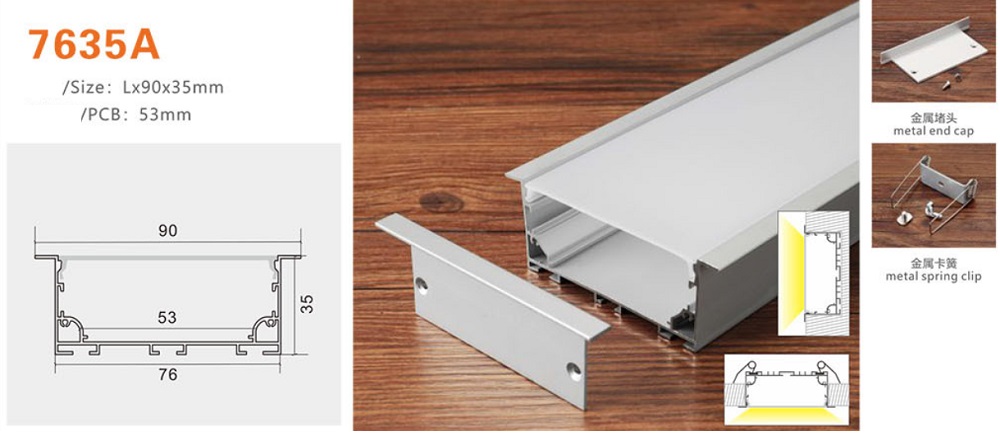 Thanh nhôm định hình led YG-7635A