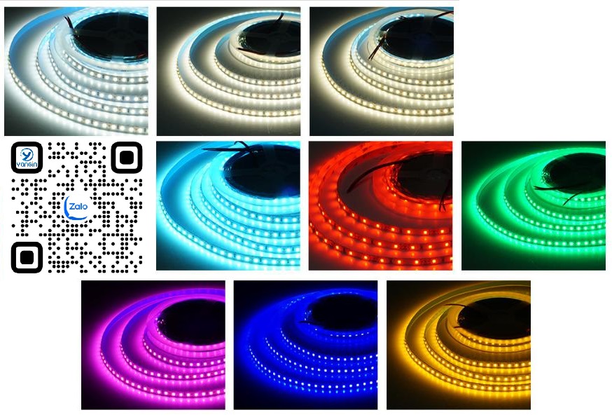 Đèn led dây dán 12V 2835 120LED IP20 8MM