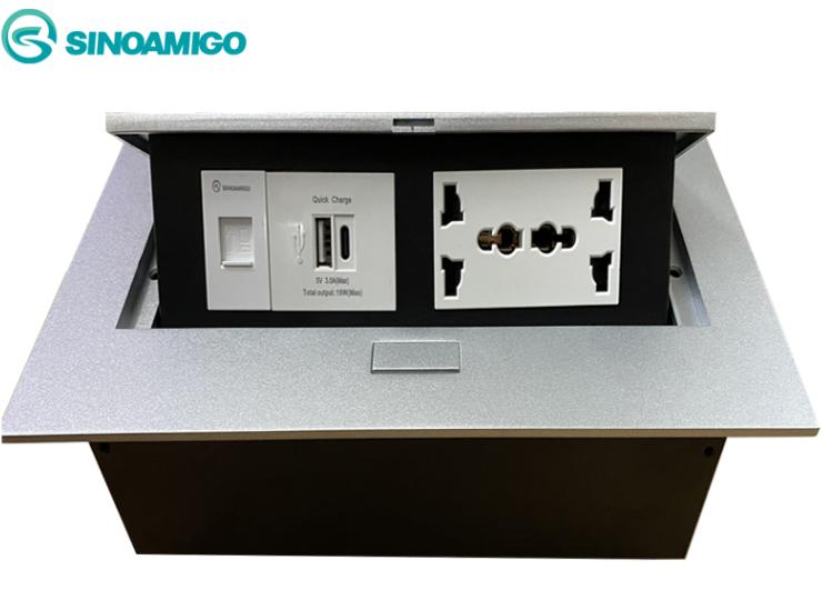 Hộp điện âm bàn sinoamigo STS-212GST-2