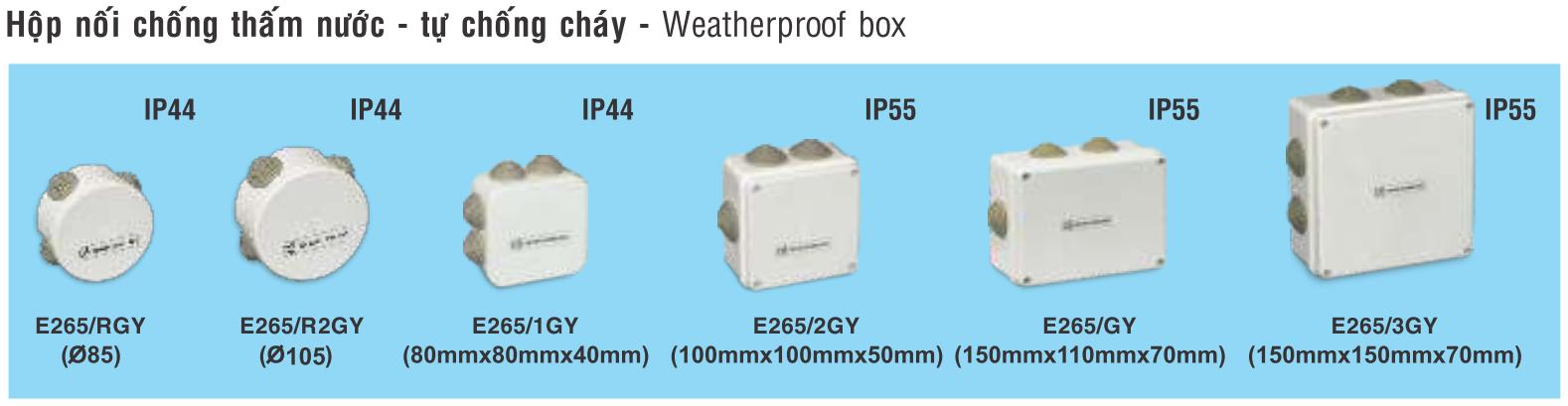 Hộp nối dây chống thấm nước D85 E265/RGY Sino