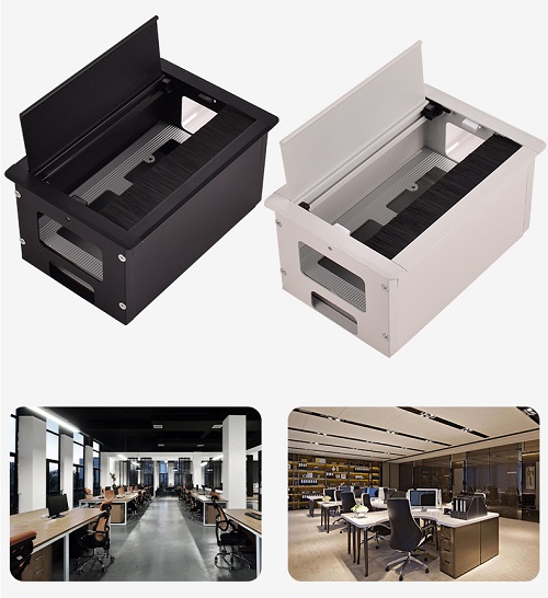 Hộp điện âm bàn nhôm 200x135 YG-RM203