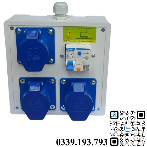 Hộp nguồn nhựa thi công vuông 1 pha YGBOX-20x20