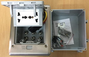 Ổ cắm âm sàn chống nước Sinoamigo SOB-2SFC (Chuẩn IP66)