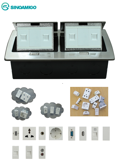 ổ cắm âm sàn đôi Sinoamigo SPU-52S