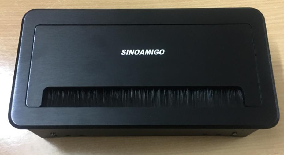 Ổ cắm điện âm bàn sinoamigo STS-130B Màu đen