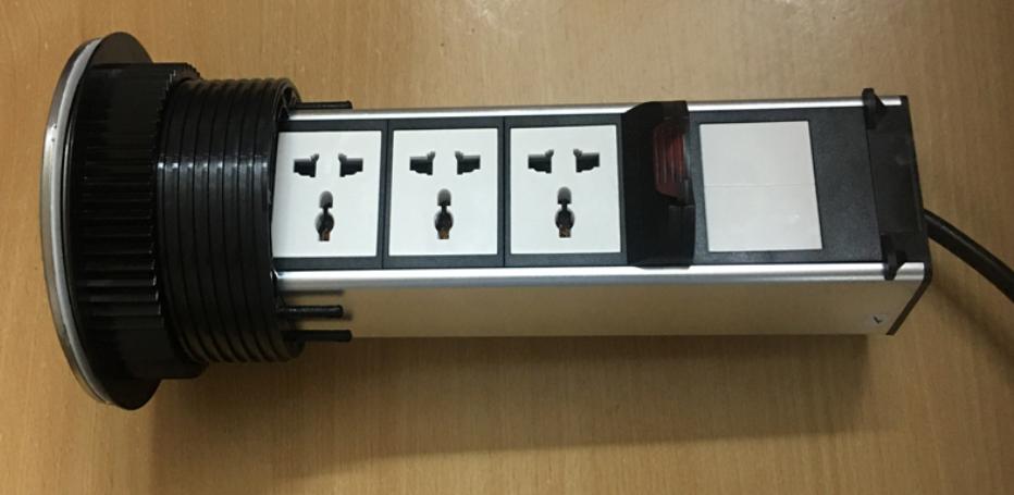 Ổ cắm điện âm bàn Sinoamigo STS-1S (Dạng tháp)