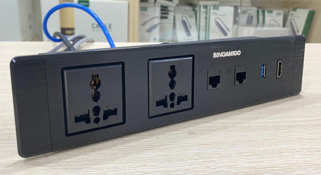 Ổ cắm điện âm bàn Sinoamigo STS-ST60-2F5G