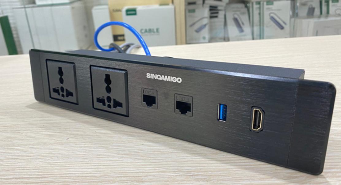 Ổ cắm điện âm bàn Sinoamigo STS-ST60-2F5G