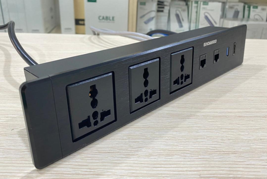 Ổ cắm điện âm bàn Sinoamigo STS-ST60-3F5G