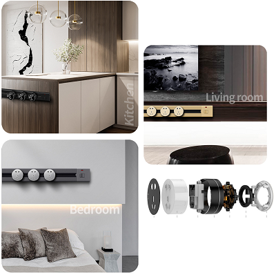 Ổ cắm thanh ray trượt LG-Tech