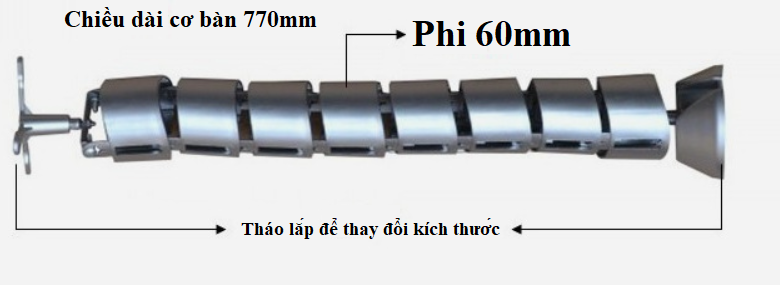 Ống luồn dây chân bàn xương khớp, dạng tròn
