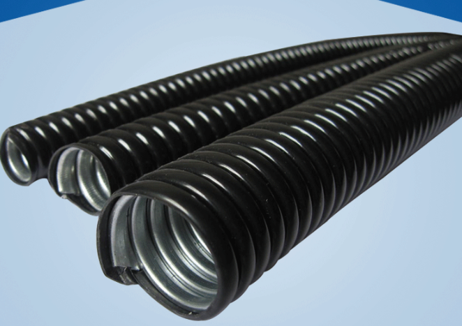 Ống ruột gà sắt bọc nhựa PVC