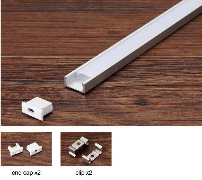 Thanh nhôm định hình led lắp nổi 1606