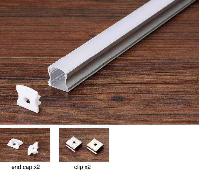 Thanh nhôm định hình led lắp nổi 1714