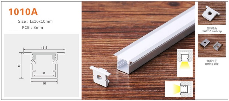 Thanh nhôm định hình led YG-1010A (10x10mm)