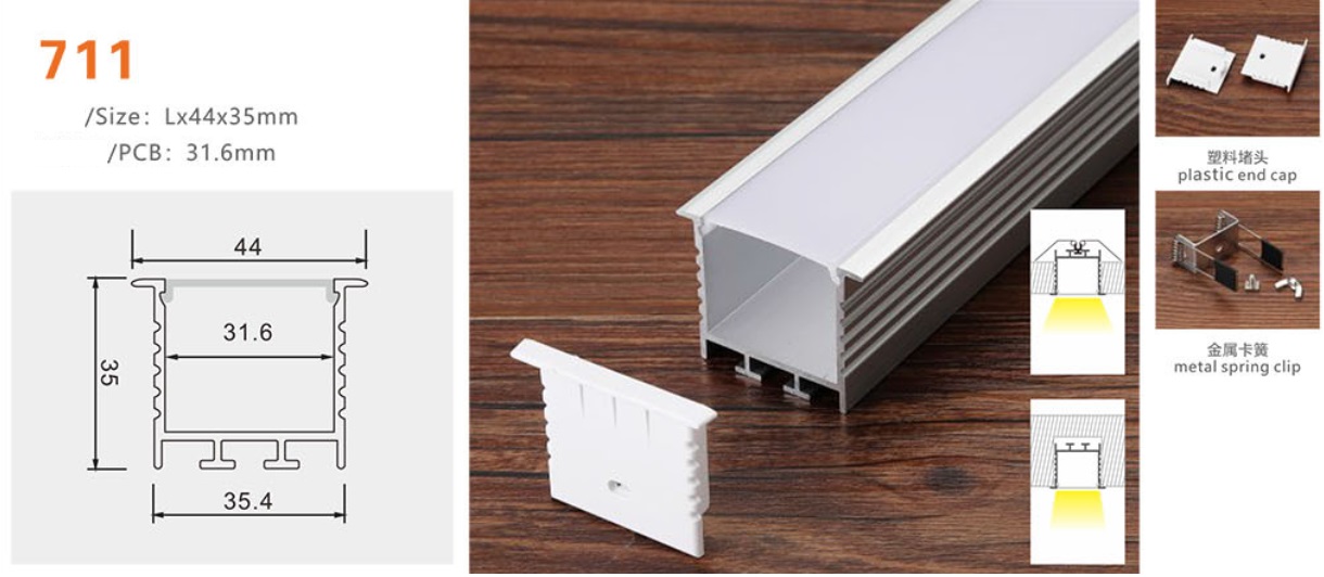 thanh nhôm định hình led YG-711