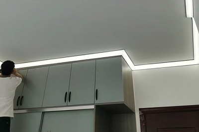 Thanh nhôm led phào tường, viền tường 8431