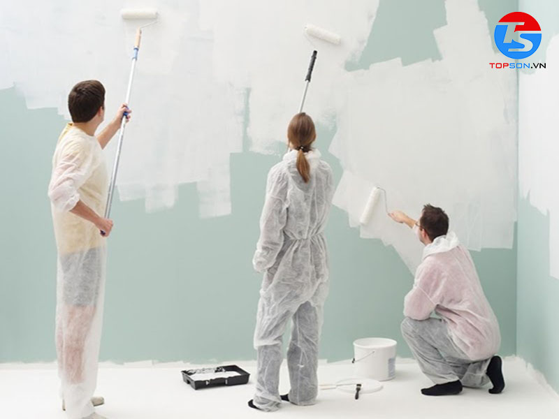 cách sơn chống thấm ngoài trời