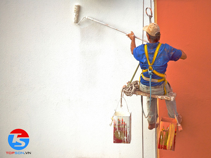 cách sơn chống thấm ngoài trời