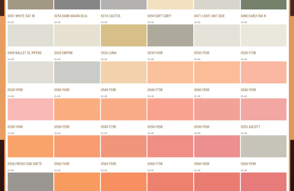 Bảng màu sắc đa dạng của sơn Jotun