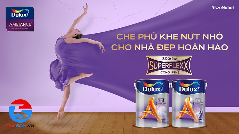 Dulux Ambiance 5in1 Superflexx Diamond Glow - Siêu Bóng - Z611B