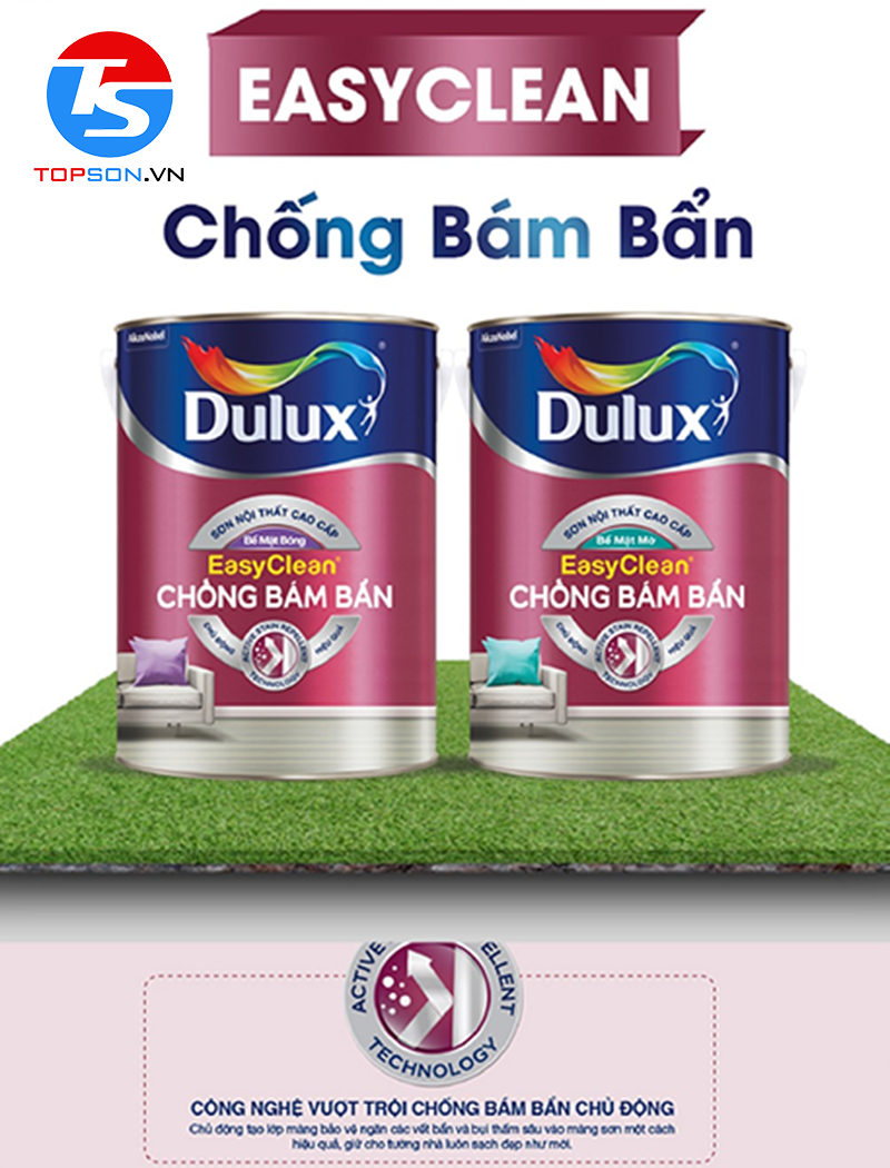 Dulux EasyClean Chống Bám Bẩn - Bề Mặt Bóng- Z966B