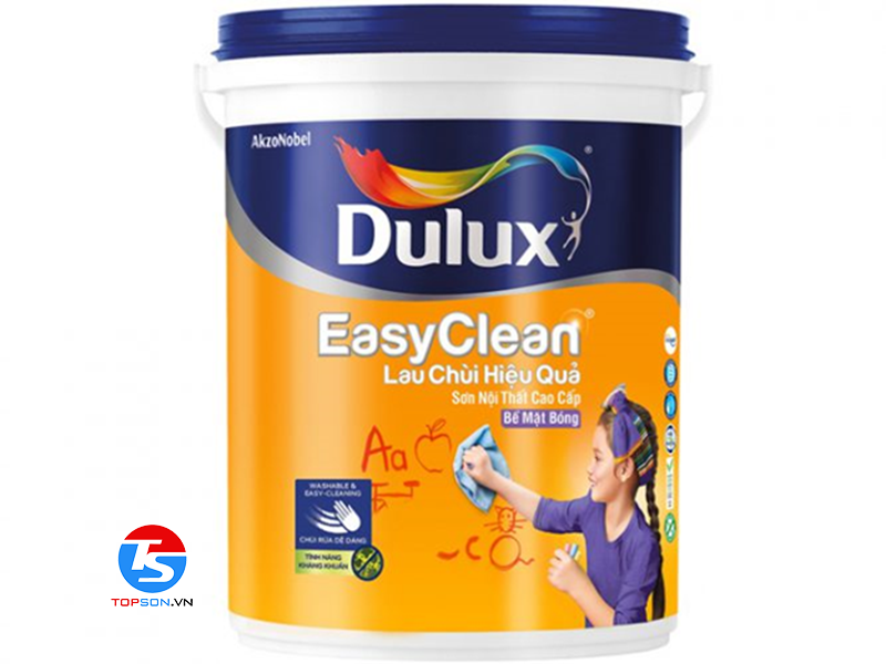 Dulux Easyclean Lau Chùi Hiệu Quả Bề Mặt Bóng
