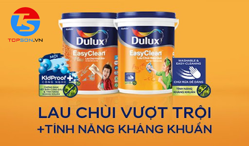 Dulux EasyClean Plus Lau Chùi Vượt Bậc Bề Mặt Bóng - 74AB