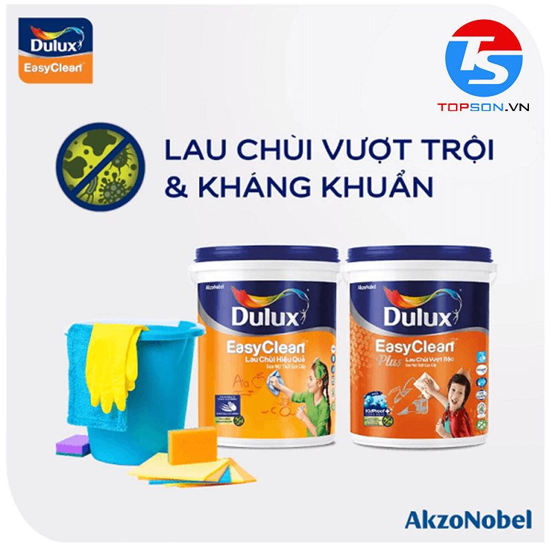 Dulux EasyClean Plus Lau Chùi Hiệu Quả Bề Mặt Mờ - A991