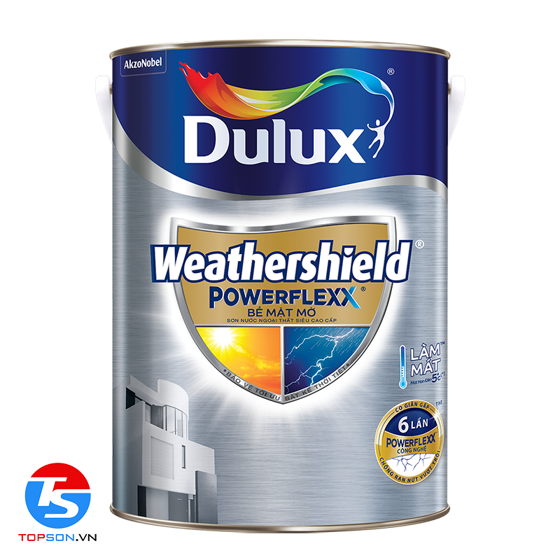 Dulux Weathershield Powerflexx Bề Mặt Mờ - BJ8