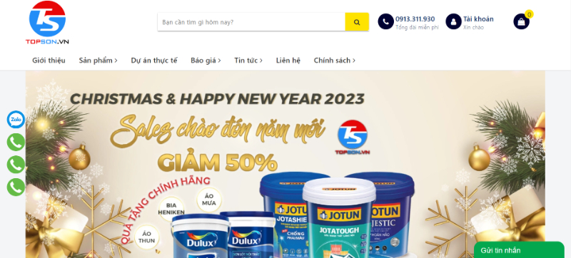 Topson.vn - Địa chỉ cung cấp các loại sơn Dulux ngoài trời chất lượng