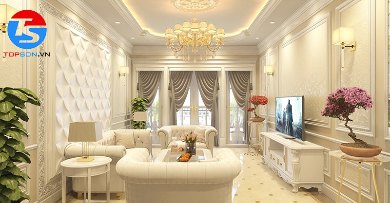 màu sơn nhà tân cổ điển