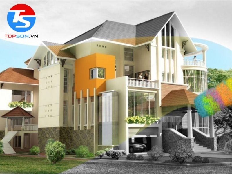 Sơn chống thấm bảo vệ bức tường bên ngoài cho ngôi nhà của bạn