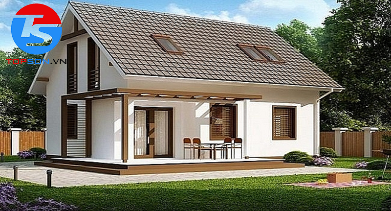 phối màu sơn nhà cấp 4