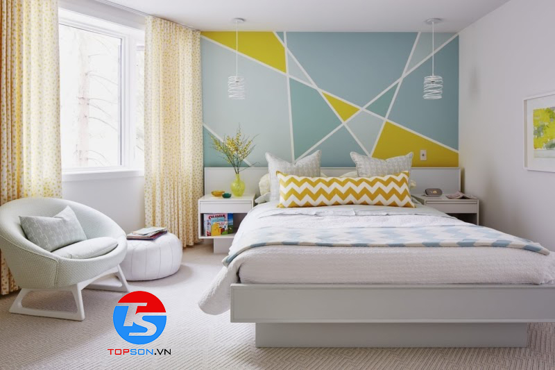 phối màu sơn nhà cấp 4