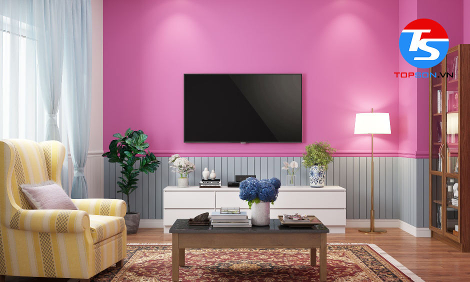 Phù hợp dùng để sơn phòng ngủ cho những bé gái