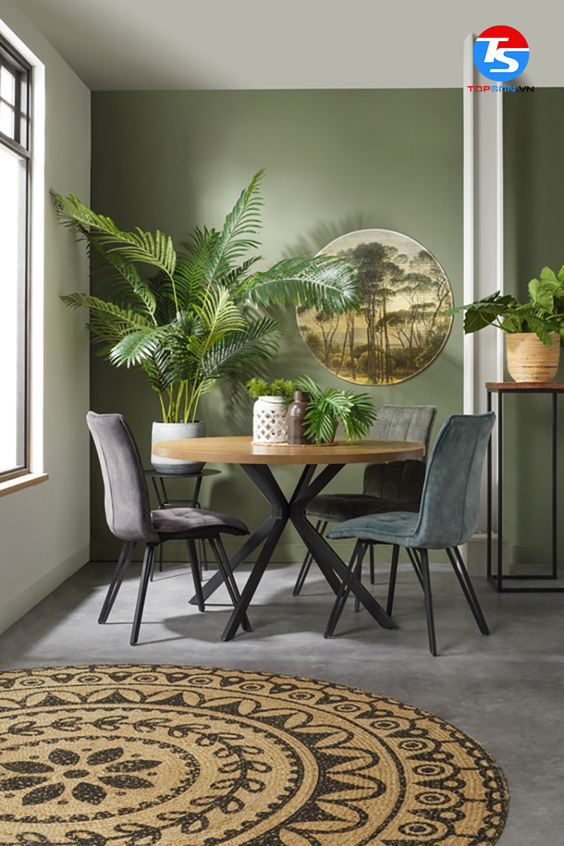 Màu xanh cốm mang đến cảm giác gần gũi với thiên nhiên