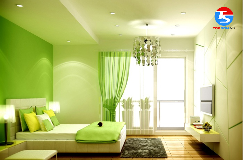 Nên chọn màu xanh cốm nhạt cho phòng ngủ em bé