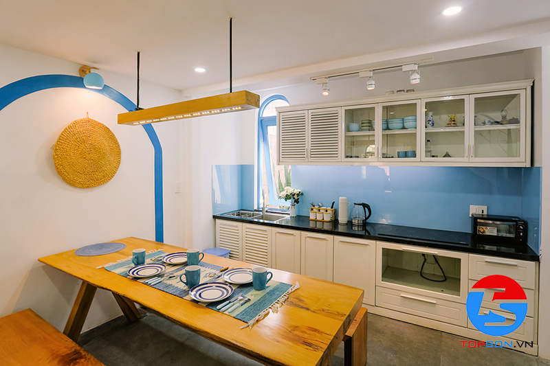 sơn nhà phong cách Santorini