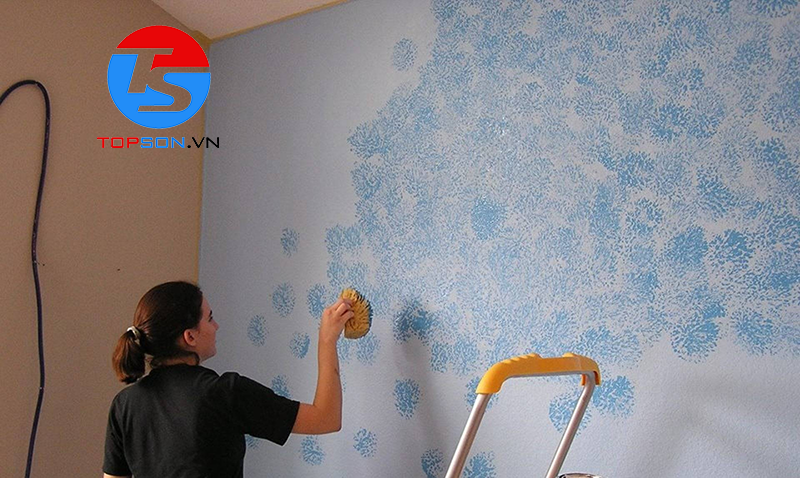 sơn tường họa tiết