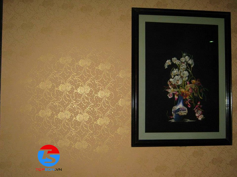 sơn tường họa tiết