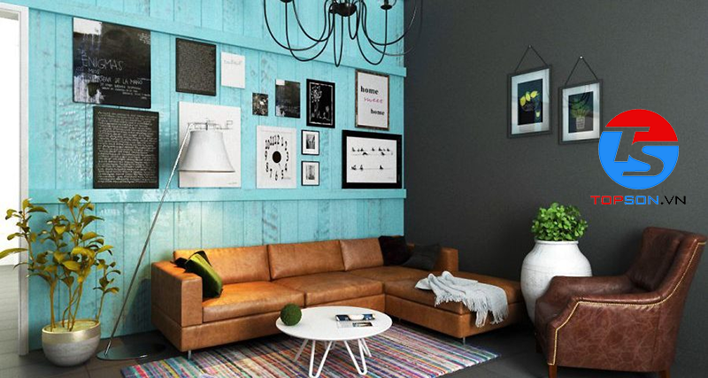 sơn tường phong cách Vintage