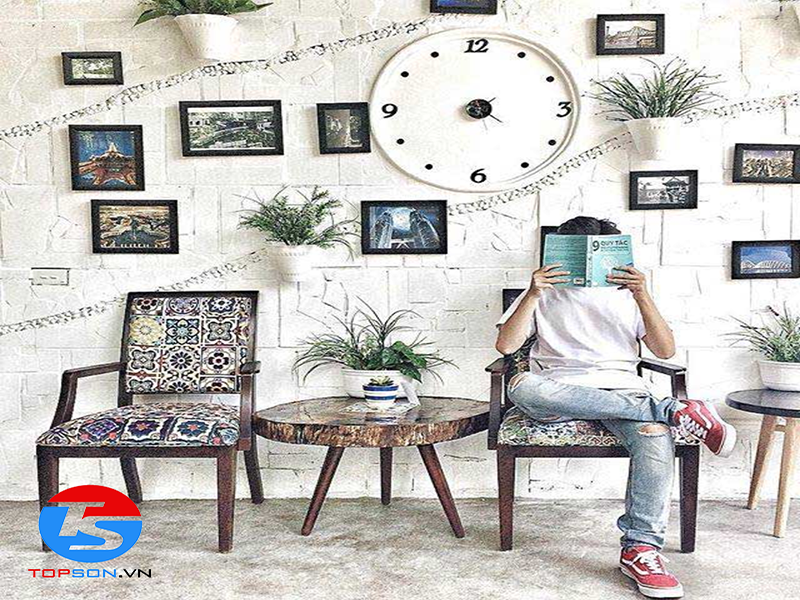 sơn tường phong cách Vintage