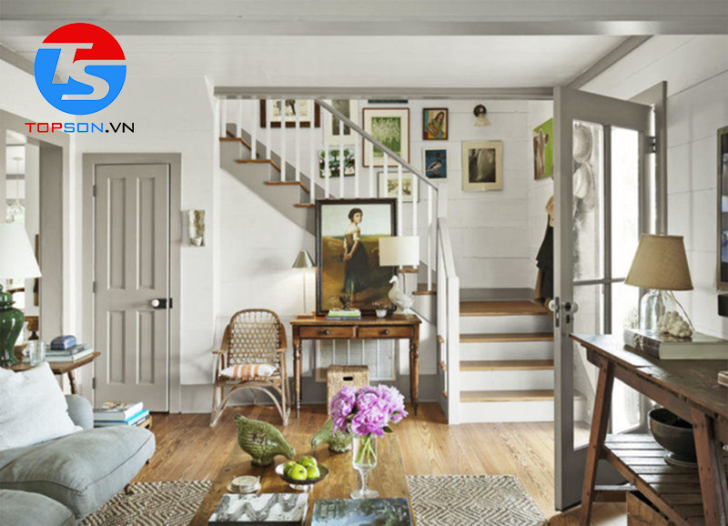 sơn tường phong cách Vintage