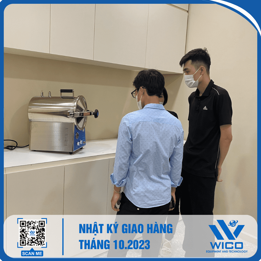 Khách hàng kiểm tra Nồi hấp tiệt trùng Jibimed TM-T24J