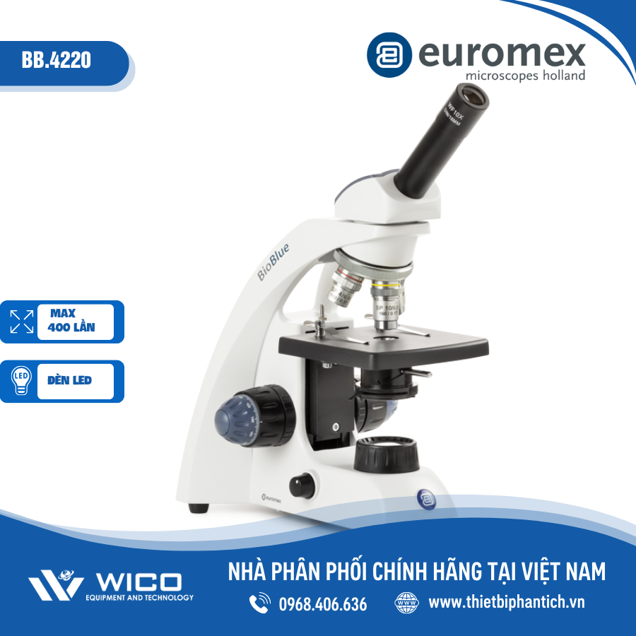 Kính hiển vi sinh học q mắt euromex bb.4220